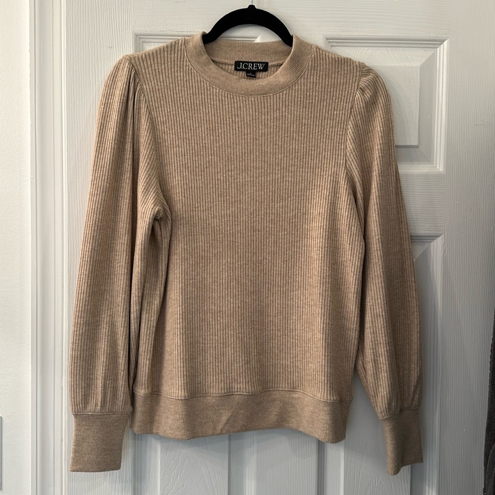 J CREW balloon sleeve top